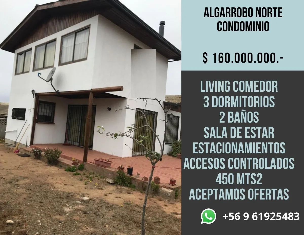 Algarrobo Norte / Rol Propio / Urbanizada. 