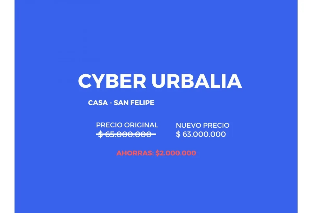 Casa Solida En Venta En San Felipe $65.000.000