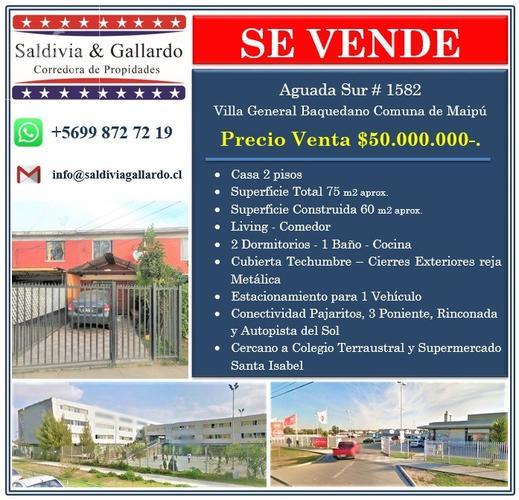 Se Vende casa comuna de Maipú