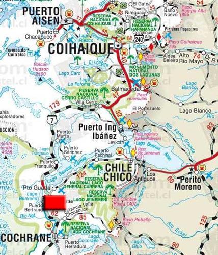 Vendo campo de 9,5 hectareas a 300 mt de Puerto Bertrand