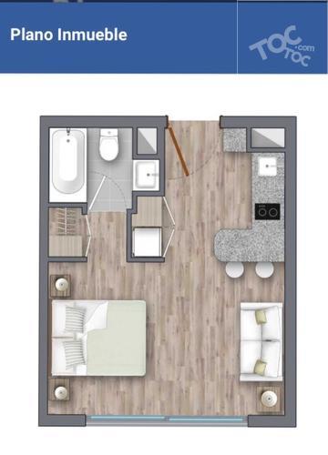 Arriendo Departamento Tipo Studio Santa Elena 2120 Metro Ñuble