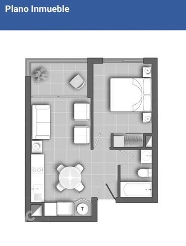 Arriendo Departamento Sara Del Campo 535 1 Habitación y 1 Baño Metro Santa Lucia