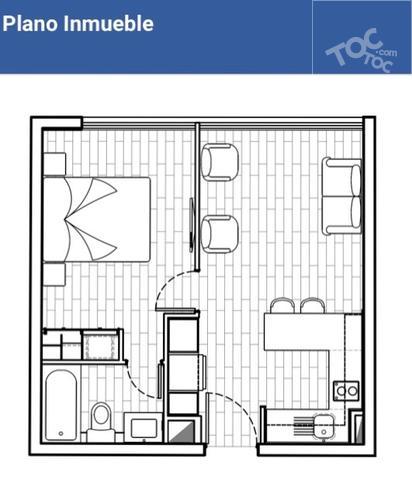 PROMOCIÓN hasta 31-01 SIN COMISIÓN !!! Arriendo Departamento Acepta Mascotas 1 Habitación Grande Y 1 Baño Carmen 368 / Sta. Isabel