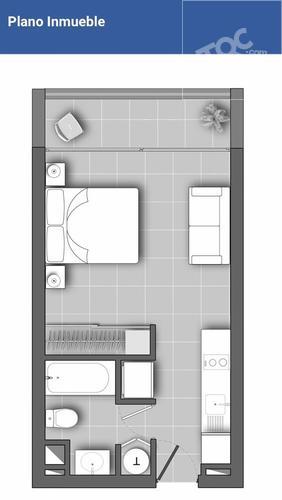 Arriendo Departamento Tipo Studio Sara del Campo 535 Metro Santa Lucia