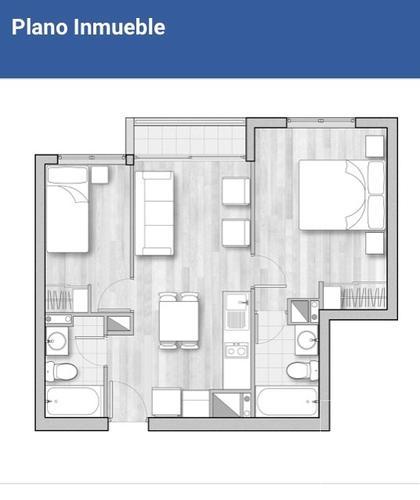 PROMOCIÓN $0 COMISIÓN hasta 15-03 !!! Departamento 2 Habitaciones y 2 Baños Santa Rosa 237 Metro Sta. Lucia