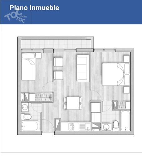PROMOCIÓN $0 COMISIÓN hasta 31-0. !!! Departamento 2 Habitaciones y 2 Baños Santa Rosa 237 Cercano a Metro Santa Lucia