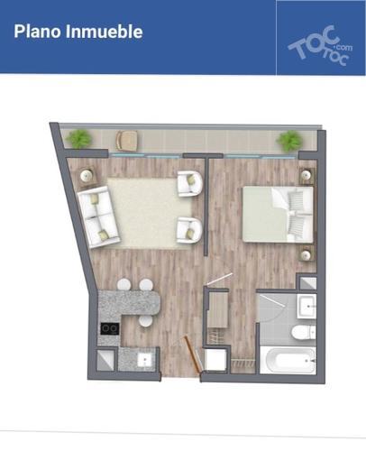PROMOCIÓN $0 COMISIÓN hasta 31-03 !!! Departamento 1 Habitación Grande y 1 Baño en Suite Santa Elena 2120 Metro Ñuble