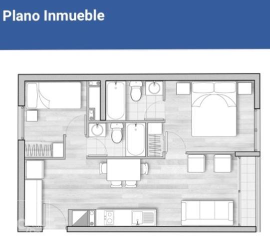 PROMOCIÓN $0 COMISIÓN hasta 15-04 !!! 2 Habitaciones 2 Baños Santa Rosa 237 Cercano Metro Santa Lucia