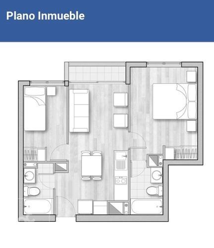 PROMOCIÓN $0 COMISIÓN hasta 15-04 !!! 2 Habitaciones 2 Baños Santa Rosa 237 Cercano Metro Santa Lucia