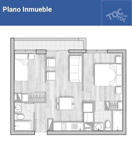 Abril GRATIS - $0 COMISIÓN – Garantía en CUOTAS !!! 2 Habitaciones y 2 Baños Santa Rosa 237 Cercano a Metro Sta. Lucia