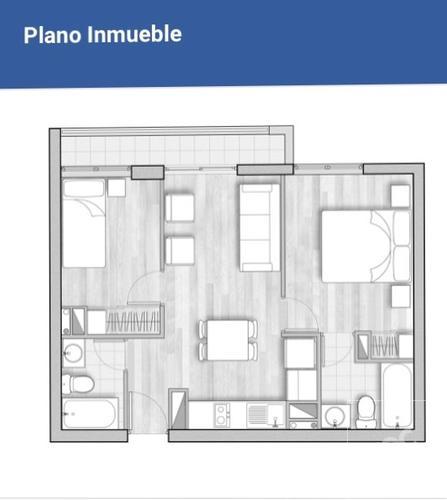 Abril GRATIS - $0 COMISIÓN – Garantía en CUOTAS !!! 2 Habitaciones y 2 Baños Santa Rosa 237 Cercano Metro Sta. Lucia