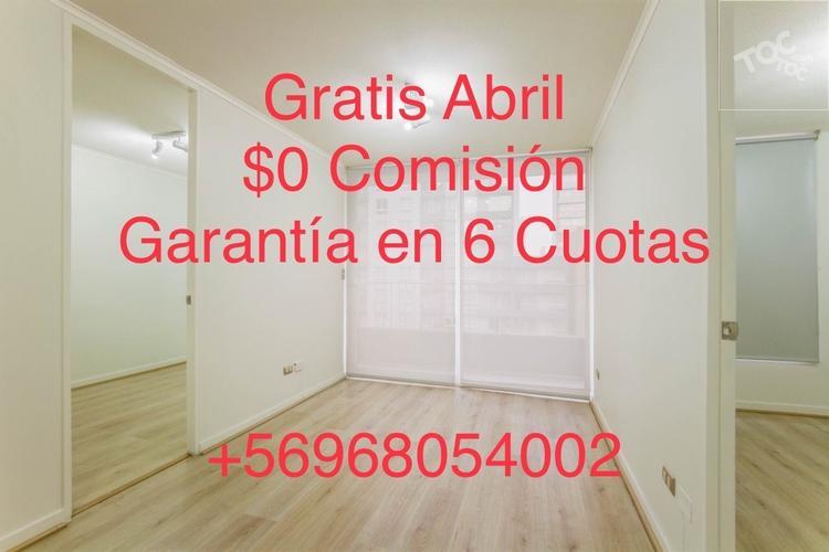 Abril GRATIS - $0 COMISIÓN – Garantía en CUOTAS !!! 2 Habitaciones y 2 Baños Santa Rosa 237 Cercano a Metro Sta. Lucia