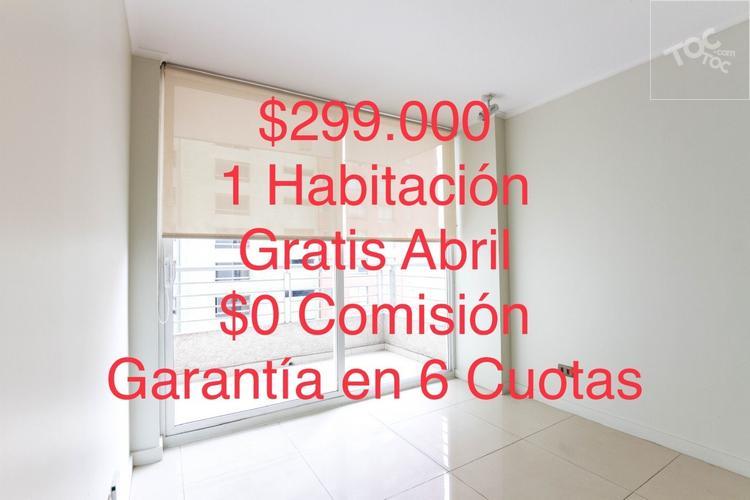 Abril GRATIS - $0 COMISIÓN – Garantía en CUOTAS !!! 1 Habitación y 1 Baño Sara del Campo 535 Metro Santa Lucia