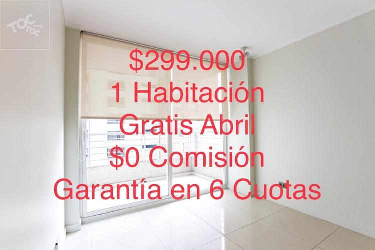 Abril GRATIS - $0 COMISIÓN – Garantía en CUOTAS !!! 1 Habitación y 1 Baño Sara del Campo 535 Metro Santa Lucia