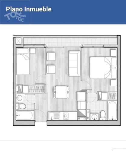 2 Habitaciones y 2 Baños Santa Rosa 237 Cercano a Metro Santa Lucia