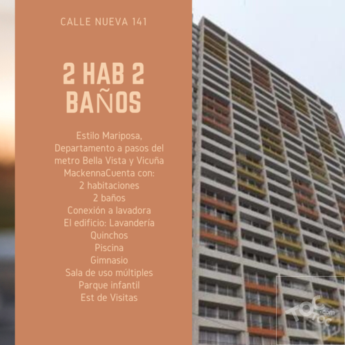 Departamento 2 hab 2 baños, LA FLORIDA