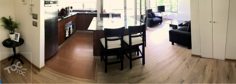 Departamento 2 habitaciones Barrio El Golf, Las Condes