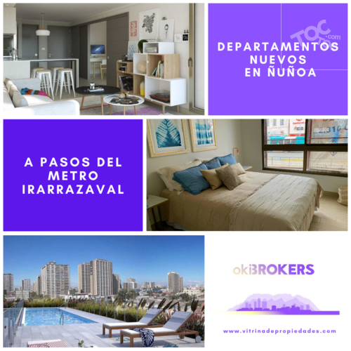 VENTA DEPARTAMENTOS NUEVOS / METRO IRARRAZAVAL