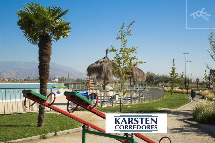 ARRIENDO DEPARTAMENTO 2D 1B CON ESTACIONAMIENTO EN CONDOMINIO LAGUNA NORTE / ZONA DE VALLE GRANDE / ENTRE LAMPA Y QUILICURA