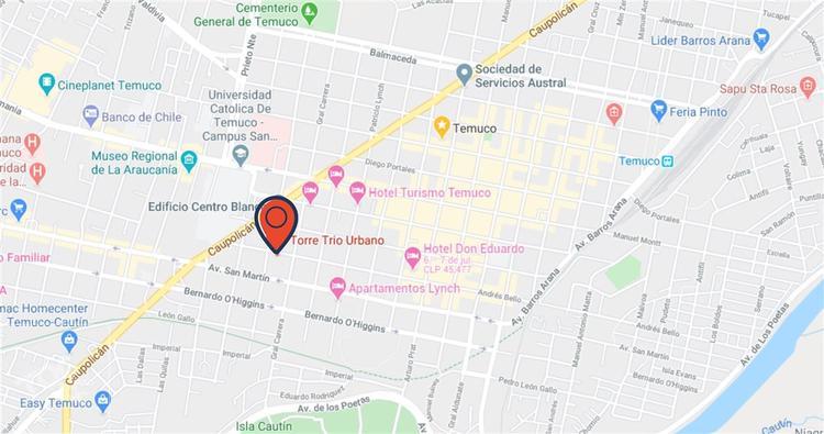 Andrés Bello a tan sólo unas cuadras de la Plaza de Armas de Temuco