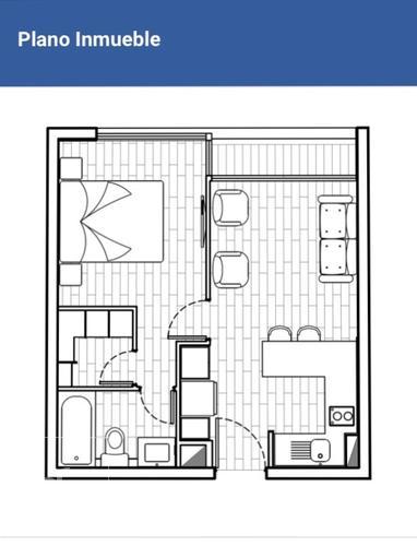 Carmen 368 Departamento 719 Comuna Santiago 1 Habitación Grande con Baño en Suite y Walking Closet Esq. Santa Isabel