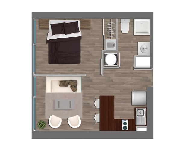 Depto NUEVO de 1 Dormitorio y 1 Baño - Metro Ecuador