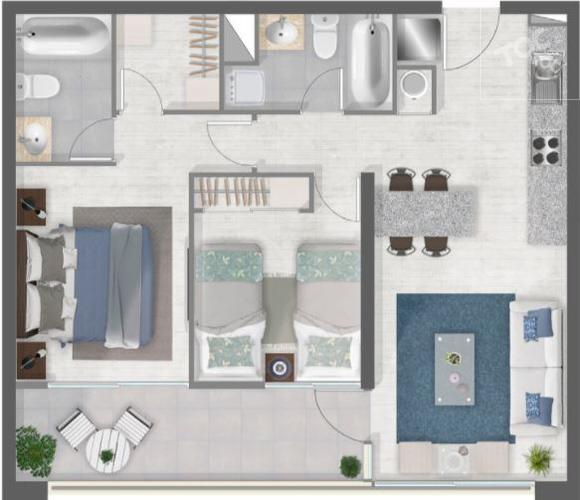 Condominio Vista Pacífico, Cuarto Piso, Edificio 3