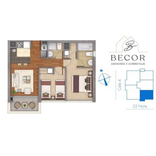 BECOR Arrienda departamento en Viña del mar, 22 norte