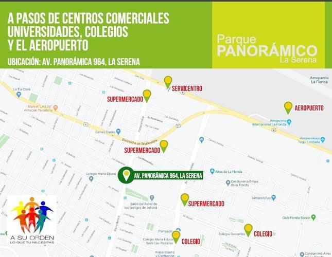 DEPARTAMENTOS NUEVOS EN VENTA, PARQUE PANORÁMICO, LA SERENA. DESDE 2742 UF