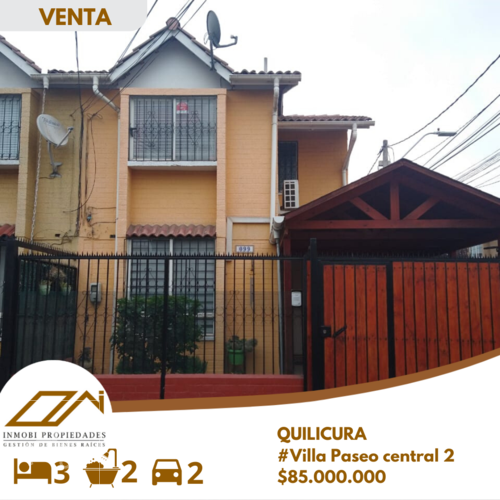 SE VENDE CASA EN QUILICURA