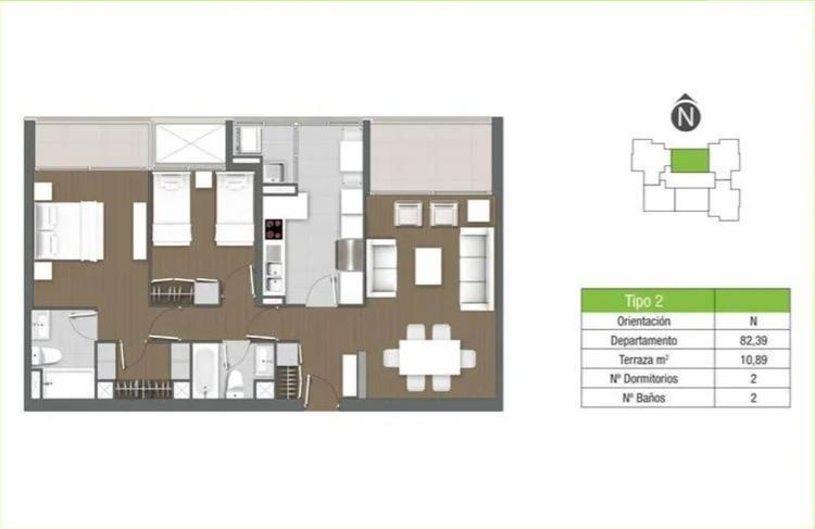 PONTEVEDRA 1050 DP 1102, Las Condes