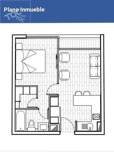 Carmen 368 Departamento 507 Comuna Santiago 1 Habitación Grande 1 Baño en Suite Acepta Mascotas Esq. Santa Isabel