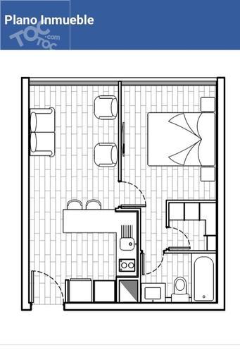 Carmen 368 Departamento 507 Comuna Santiago 1 Habitación Grande 1 Baño en Suite Acepta Mascotas Esq. Santa Isabel
