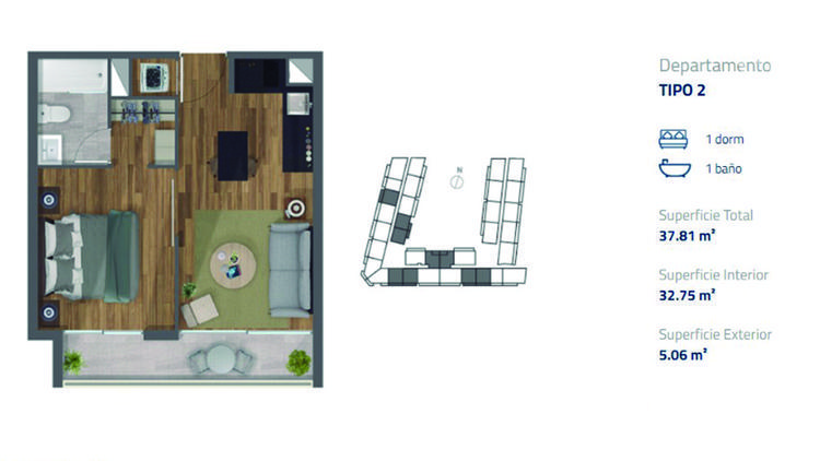 Edificio Green Concept Sazie - 1D1B - Metro ULA