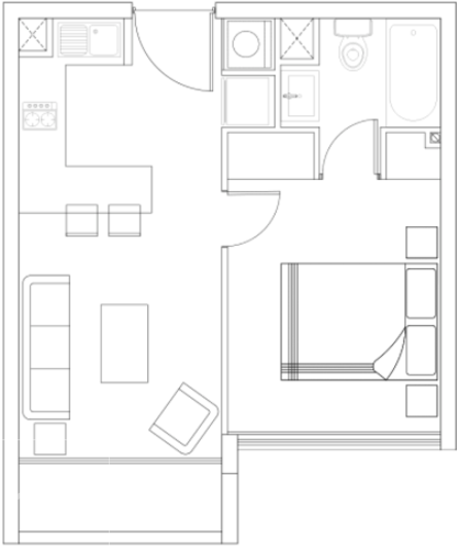 Deptos Estudio y 1 Dormitorio Barrio Republica