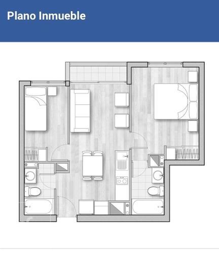 Santa Rosa 237 Departamento 401-B Comuna Santiago 2 Habitaciones 2 Baños Cercano Metro Santa Lucia Mudate Hoy y Comienza a Pagar en Enero