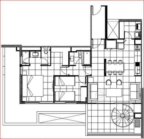 Penthouse con terraza privada, 2 estacionamientos