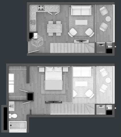 Loft amoblado Toesca - Dieciocho 747