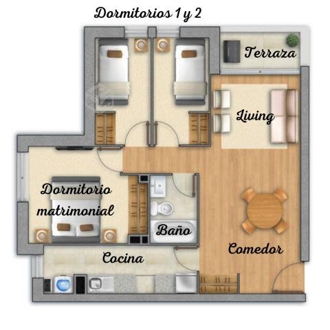 Departamento en Edificio Bosques de Collao CCP