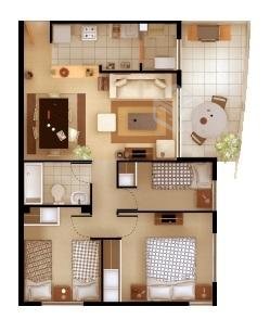 Condominio Portal del Norte (Playa 3D+1B)